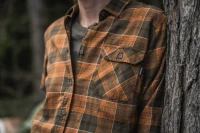 Seeland Skye Flannel Shirt, kolor: Grizzly Brown/Terracotta Check