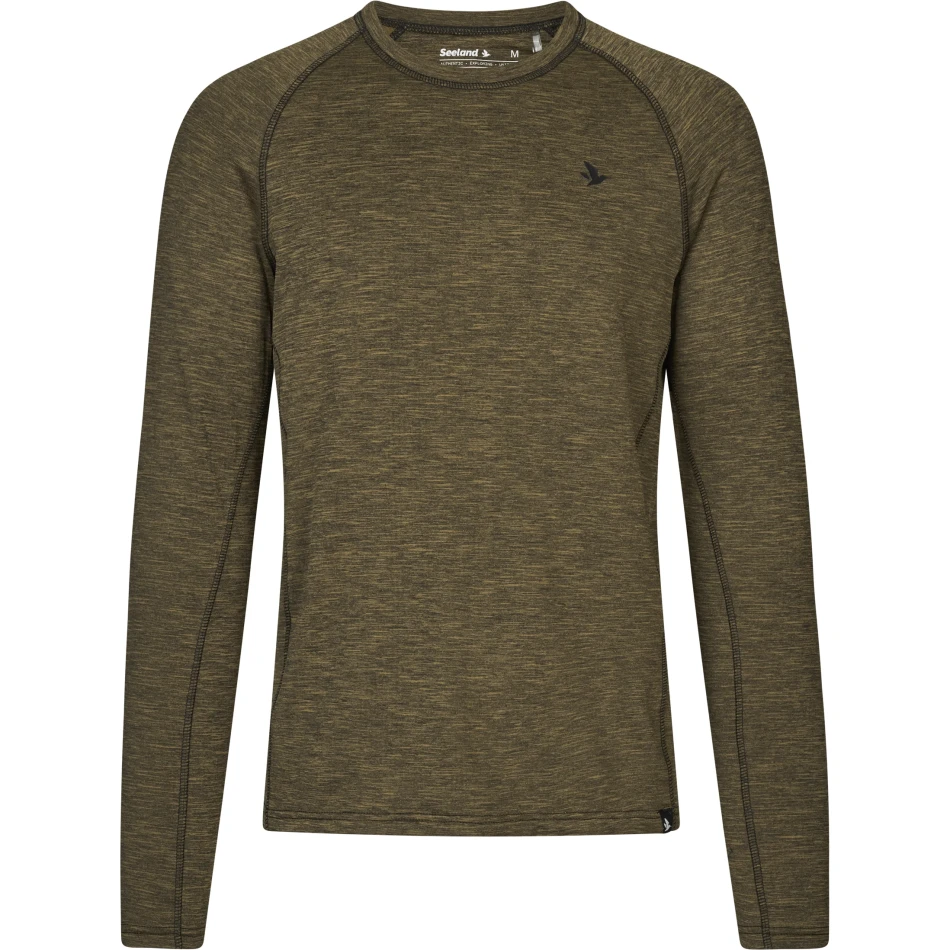 Seeland Peak T-shirt, kolor: Military Olive Melange - 1