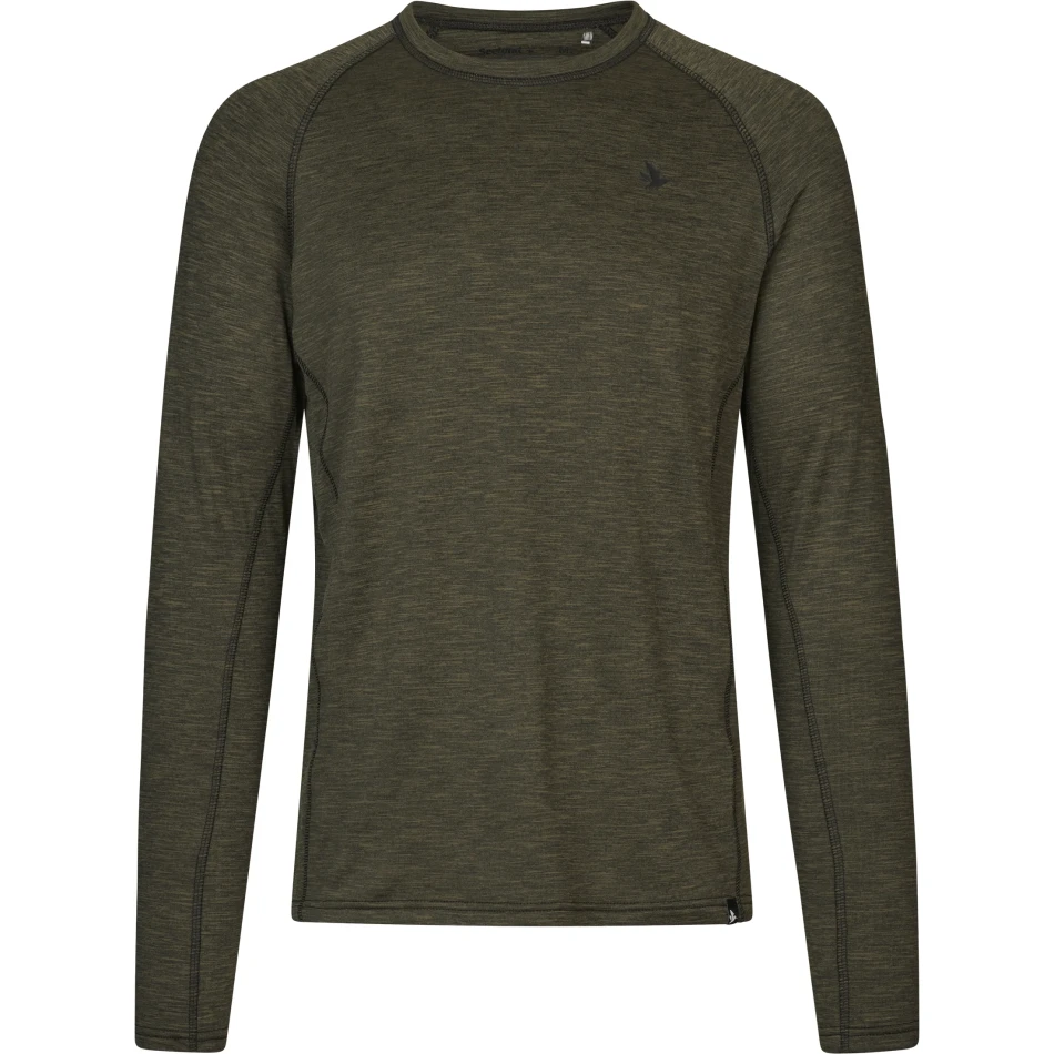 Seeland Peak T-shirt, kolor: Pine Green Melange - 1