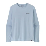 M's Long Sleeved Capilene Cool Daily Graphic Shirt, kolor: FTFL - Fitz Roy Trout: Fleck Blue