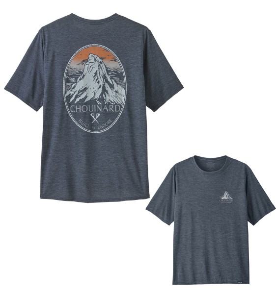 M's Cap Cool Daily Graphic Shirt Lands, kolor: CSBX - Chouinard Crest Smolder Blue X-Dye