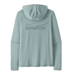 Men's Tropic Comfort Natural Graphic Sun Hoody, kolor: Casting Logo: Thermal Blue