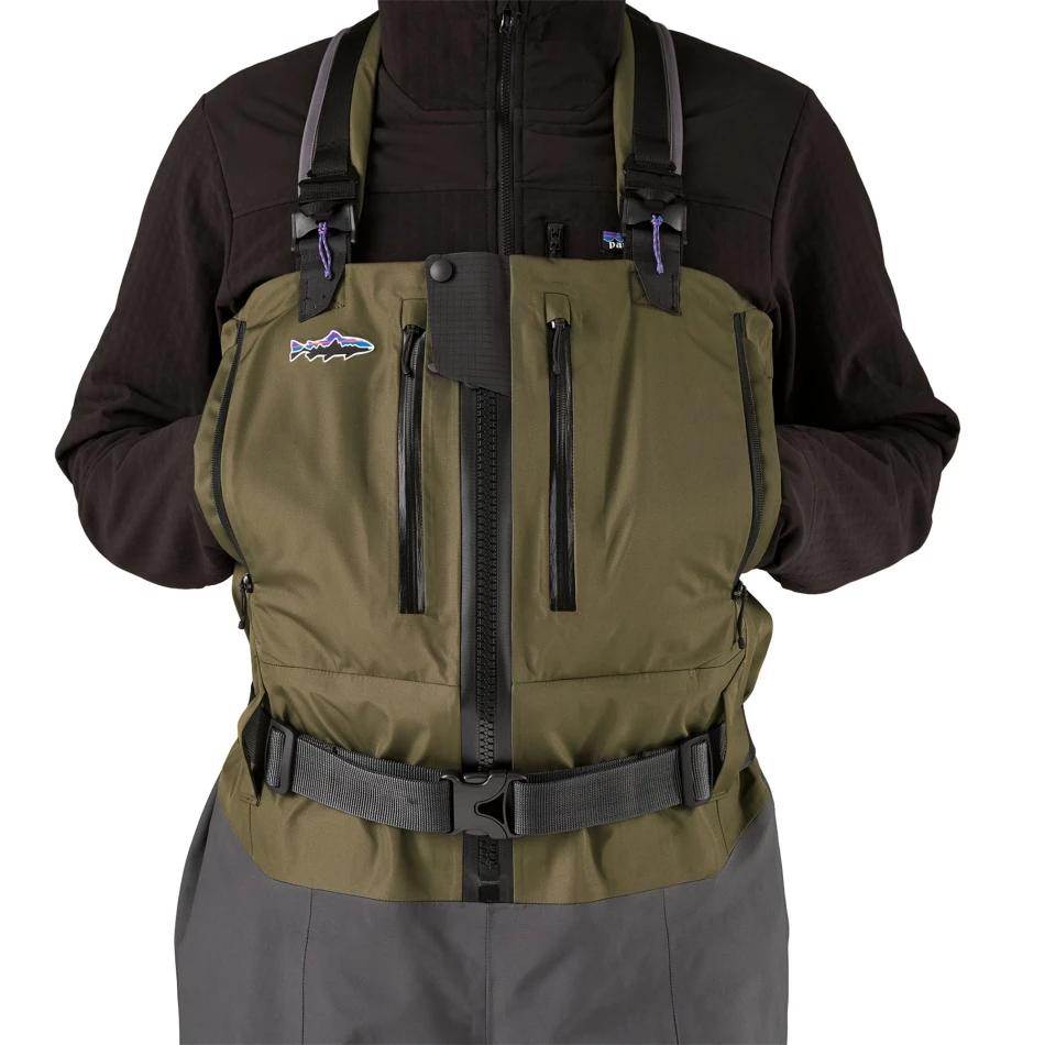 M's Swiftcurrent Expedition Zip-Front Waders, kolor: Basin Green