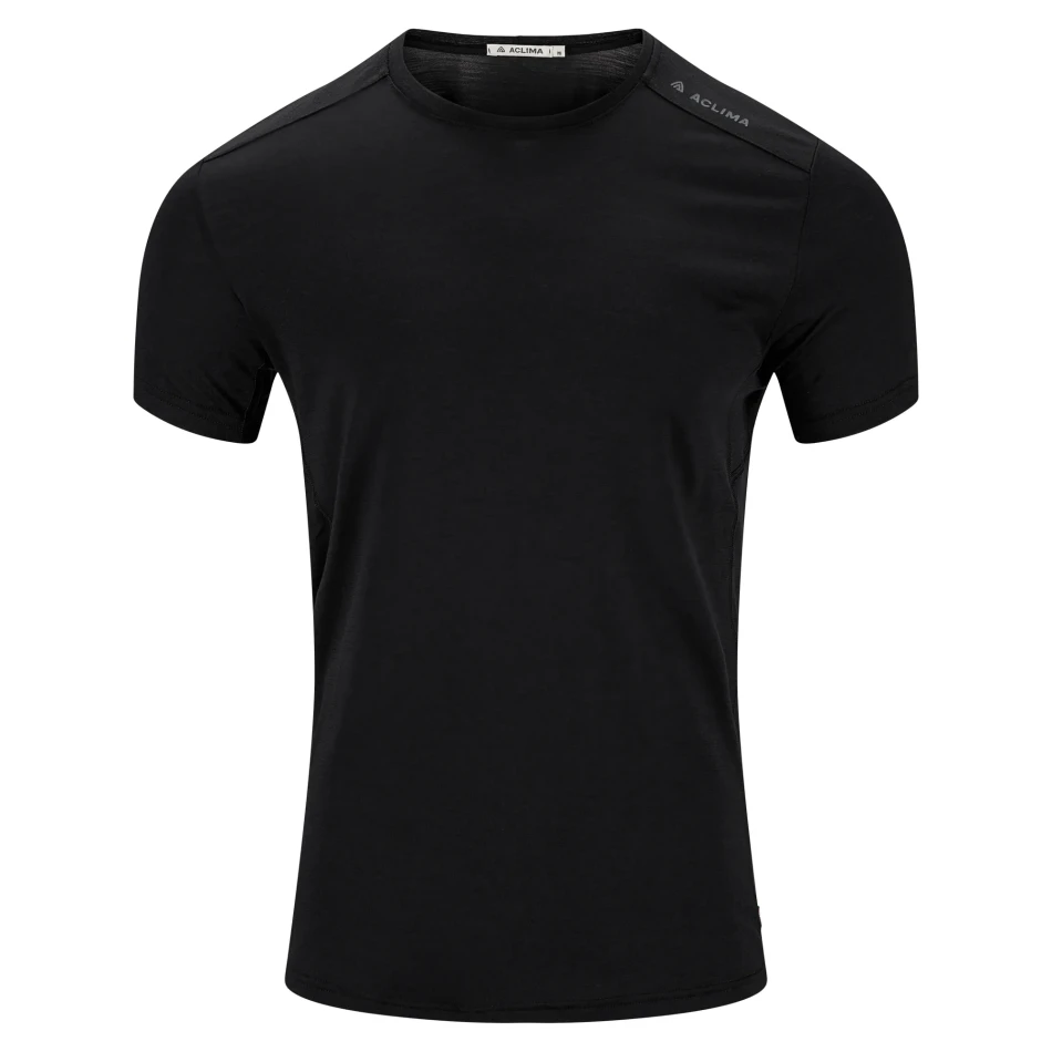 Aclima LightWool 140 Trail Tee M, kolor: 123 - Jet Black