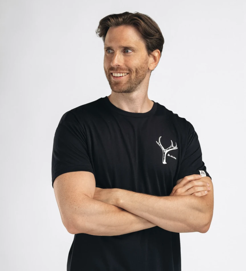 Aclima LightWool 140 Classic Tee Antler M, kolor: 123 - Jet Black