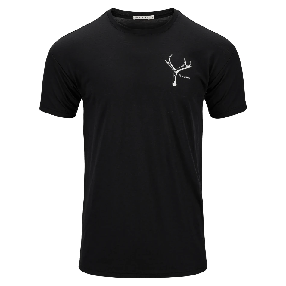 Aclima LightWool 140 Classic Tee Antler M, kolor: 123 - Jet Black