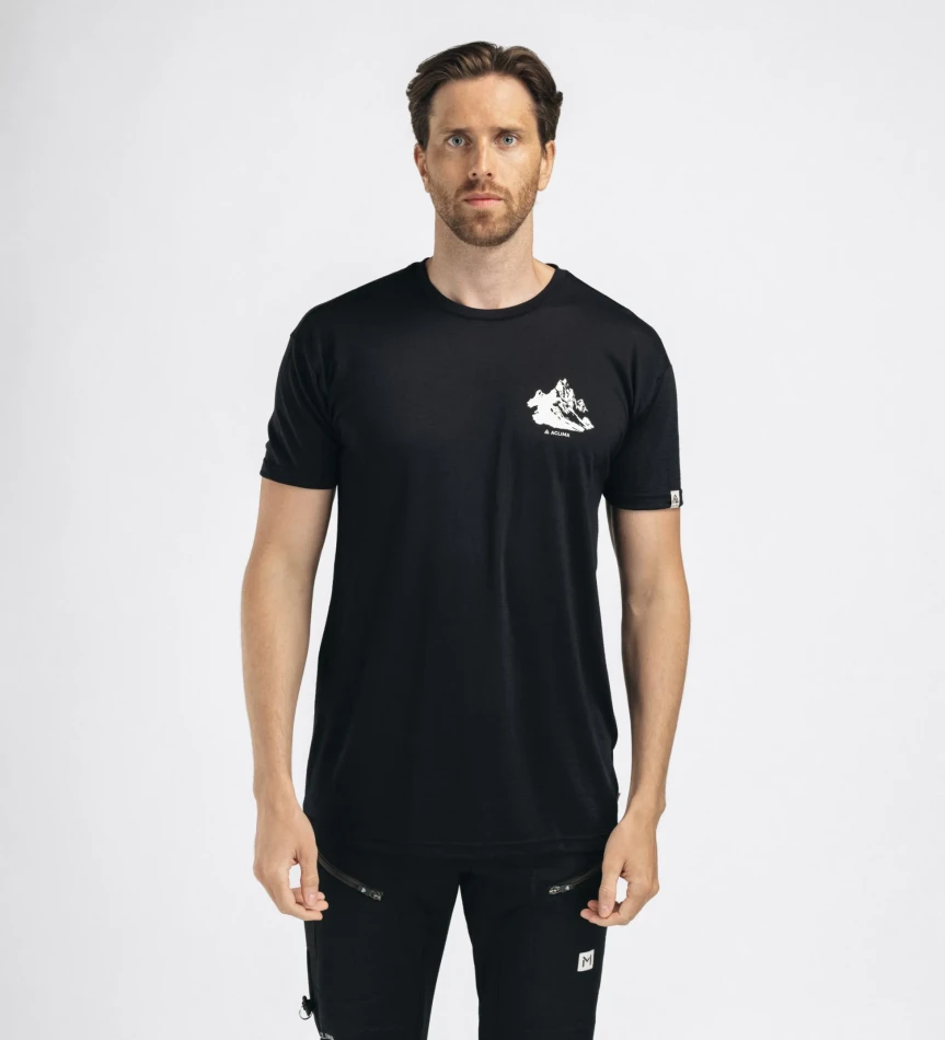 Aclima LightWool 140 Classic Tee Mountain M, kolor: 123 - JetBlack