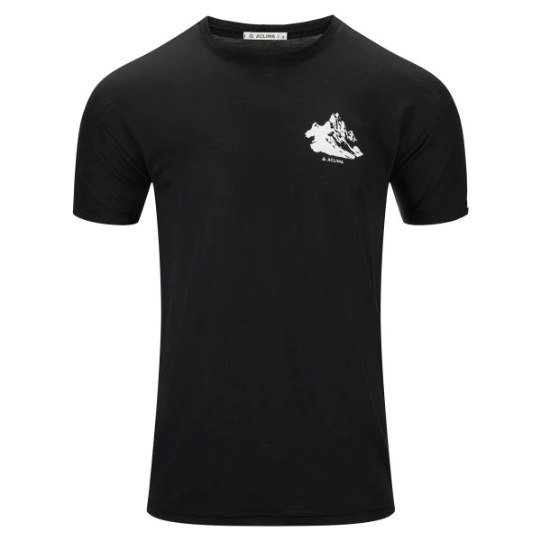 Aclima LightWool 140 Classic Tee Mountain M, kolor: 123 - JetBlack