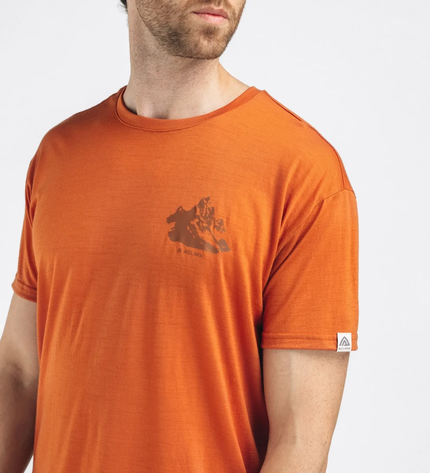 Aclima LightWool 140 Classic Tee Mountain M, kolor: 430 - Apricot Orange