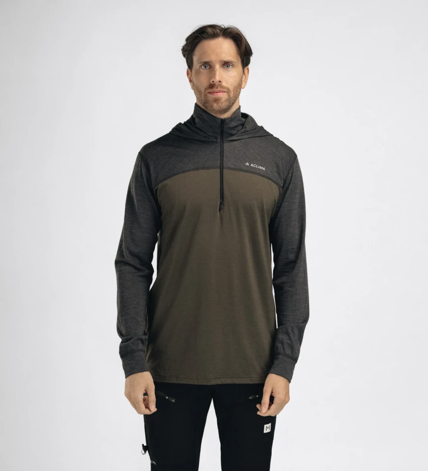 Aclima LightWool 180 Hoodie M, kolor: 417 - Tarmac/Marengo