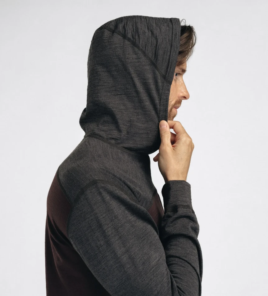 Aclima LightWool 180 Hoodie M, kolor: 418 - Chocolate Plum/Marengo
