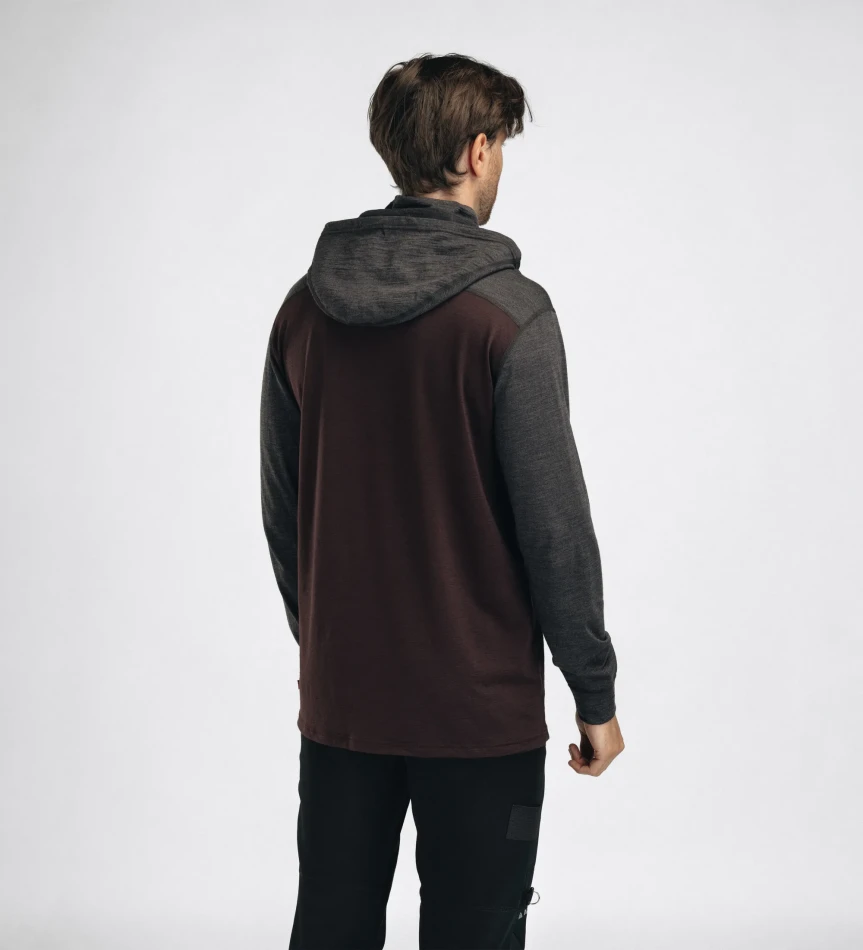 Aclima LightWool 180 Hoodie M, kolor: 418 - Chocolate Plum/Marengo