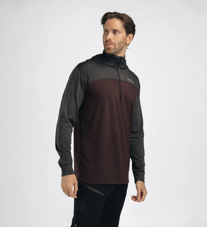Aclima LightWool 180 Hoodie M, kolor: 418 - Chocolate Plum/Marengo