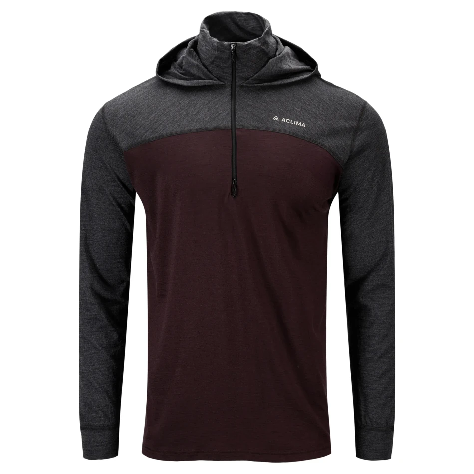 Aclima LightWool 180 Hoodie M, kolor: 418 - Chocolate Plum/Marengo