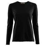 Aclima LightWool 140 Undershirt Long Sleeve V2 W, kolor: 123 - Jet Black