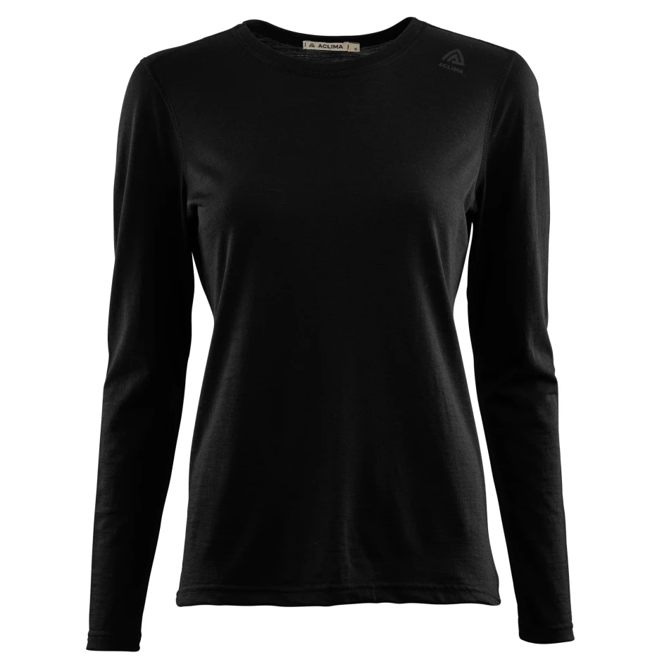 Aclima LightWool 140 Undershirt Long Sleeve V2 W, kolor: 123 - Jet Black