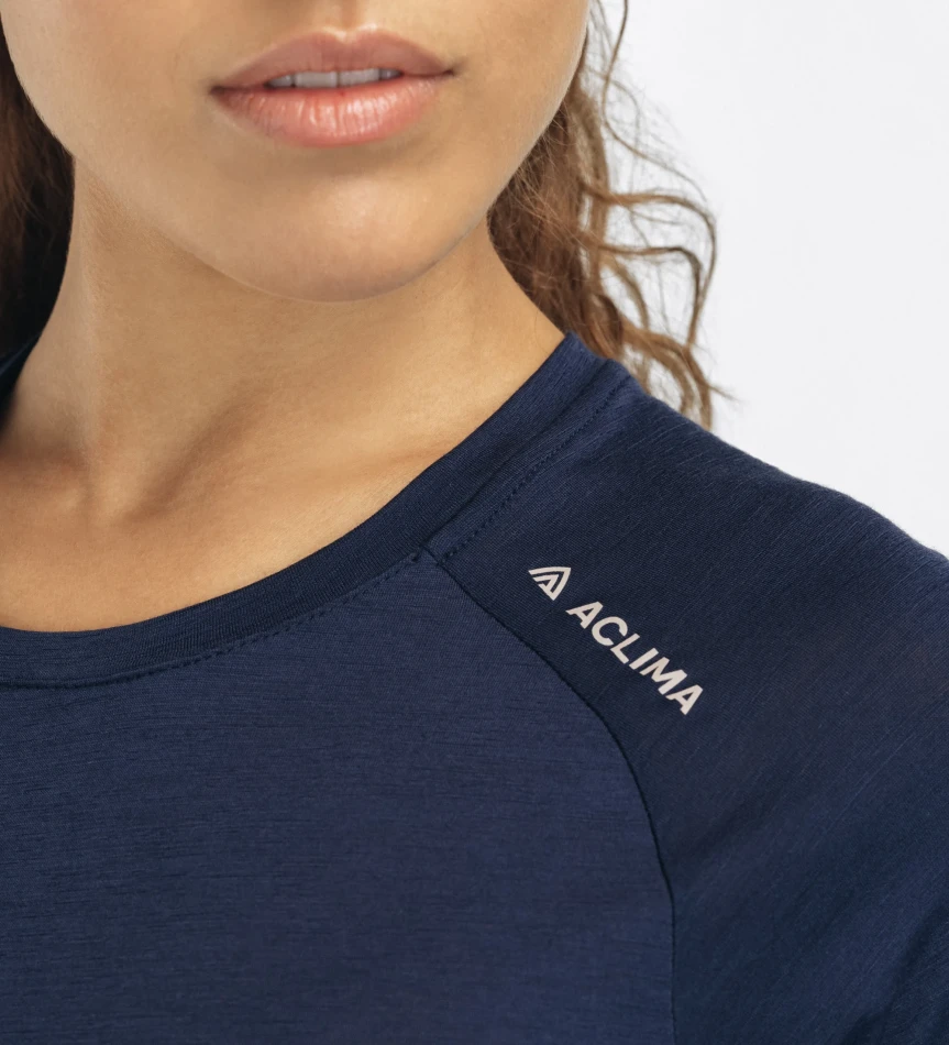 Aclima LightWool 140 Trail Tee W, kolor: 232 - Navy Blazer