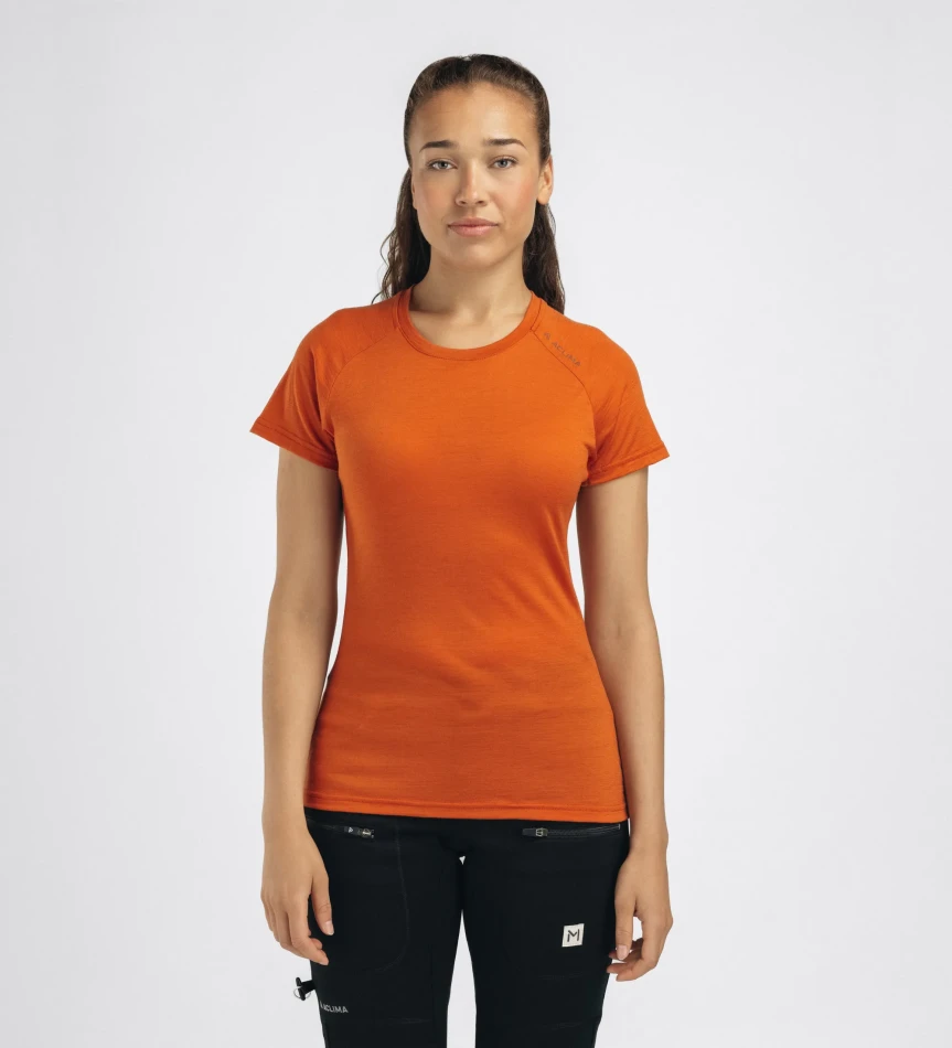 Aclima LightWool 140 Trail Tee W, kolor: 430 - Apricot Orange