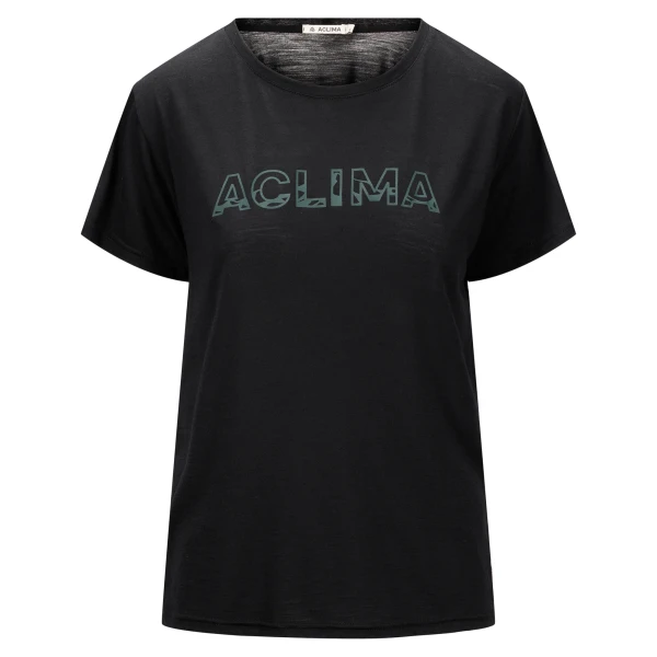 Aclima LightWool 140 Classic Tee Logo W, kolor: 123 - Jet Black