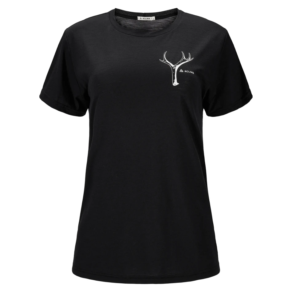 Aclima LightWool 140 Classic Tee Antler W, kolor: 123 - Jet Black