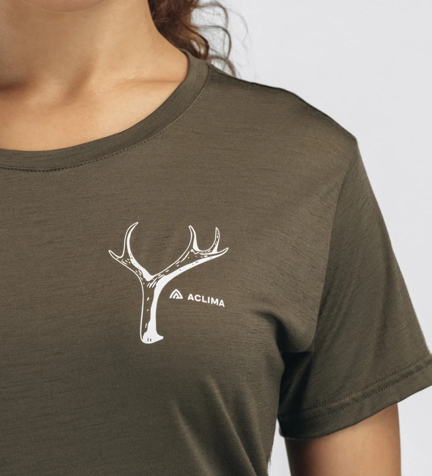 Aclima LightWool 140 Classic Tee Antler W, kolor: 356 - Tarmac