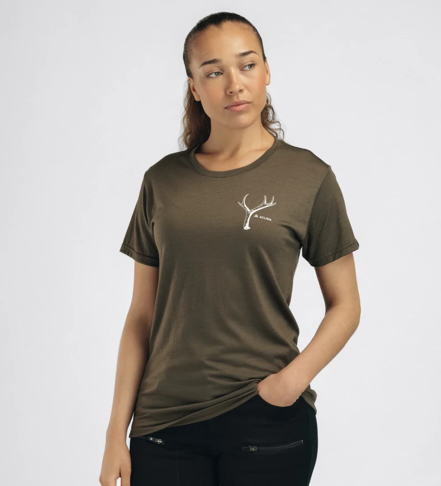 Aclima LightWool 140 Classic Tee Antler W, kolor: 356 - Tarmac