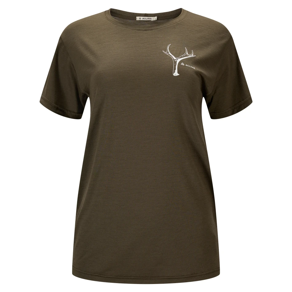 Aclima LightWool 140 Classic Tee Antler W, kolor: 356 - Tarmac
