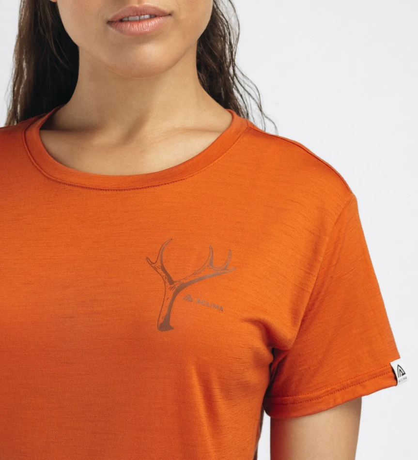 Aclima LightWool 140 Classic Tee Antler W, kolor: 430 - Apricot Orange