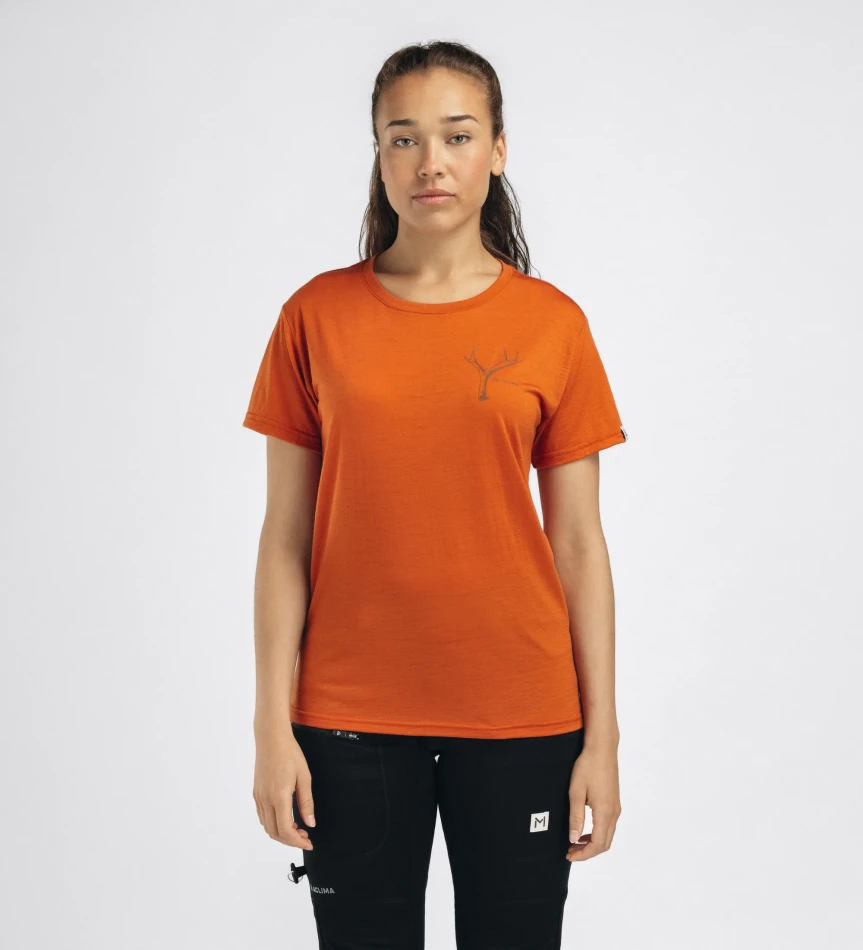 Aclima LightWool 140 Classic Tee Antler W, kolor: 430 - Apricot Orange