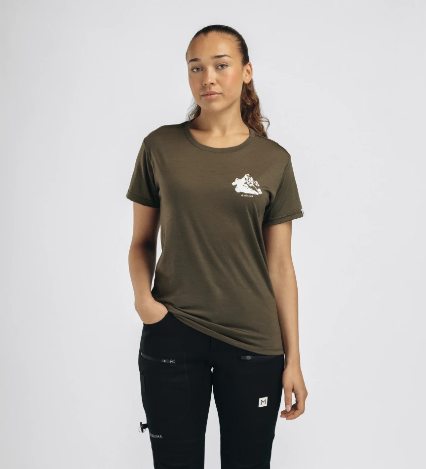 Aclima LightWool 140 Classic Tee Mountain W, kolor: 356 - Tarmac