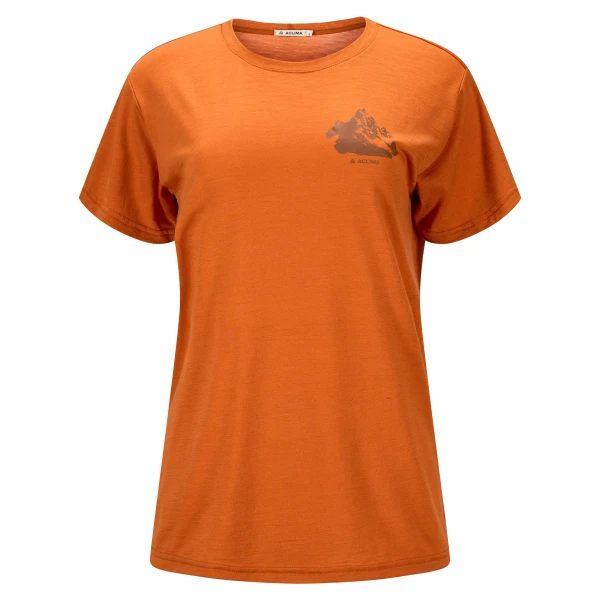 Aclima LightWool 140 Classic Tee Mountain W, kolor: 430 - Apricot Orange