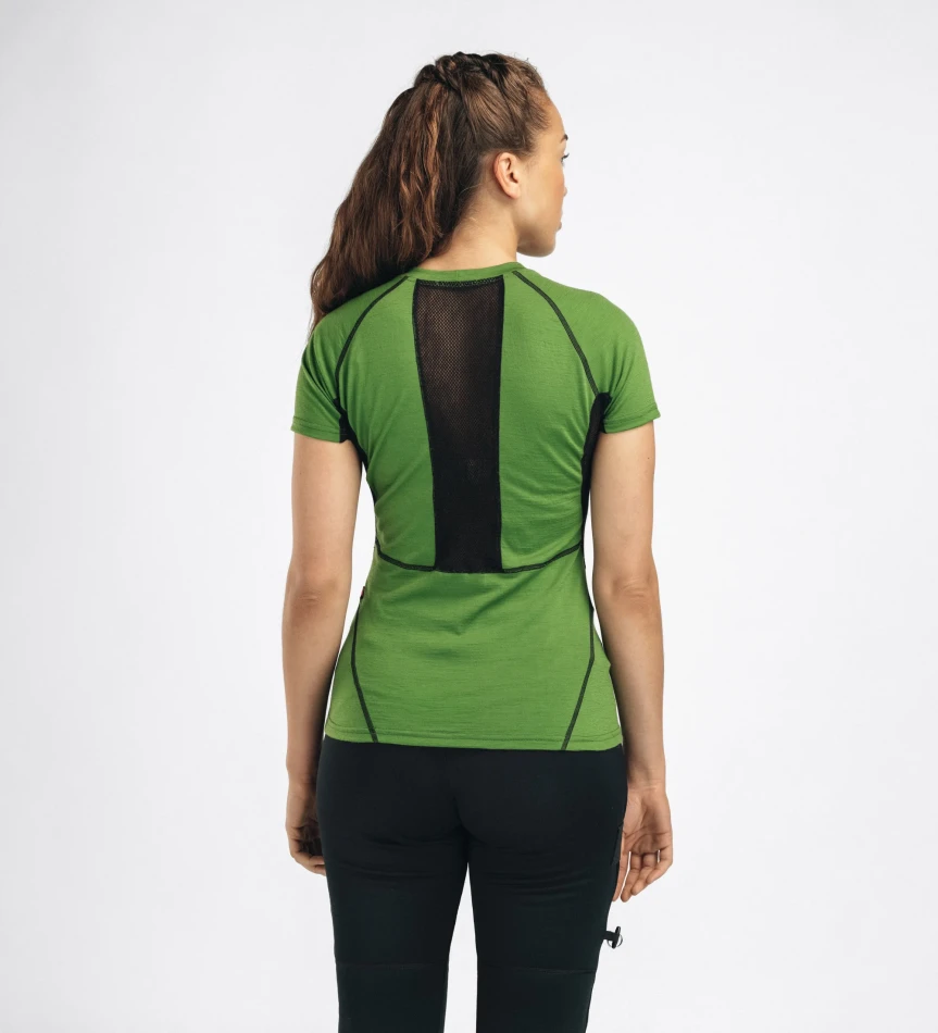 Aclima LightWool 140 Sports T-shirt W, kolor: 434 - Cactus / Jet Black