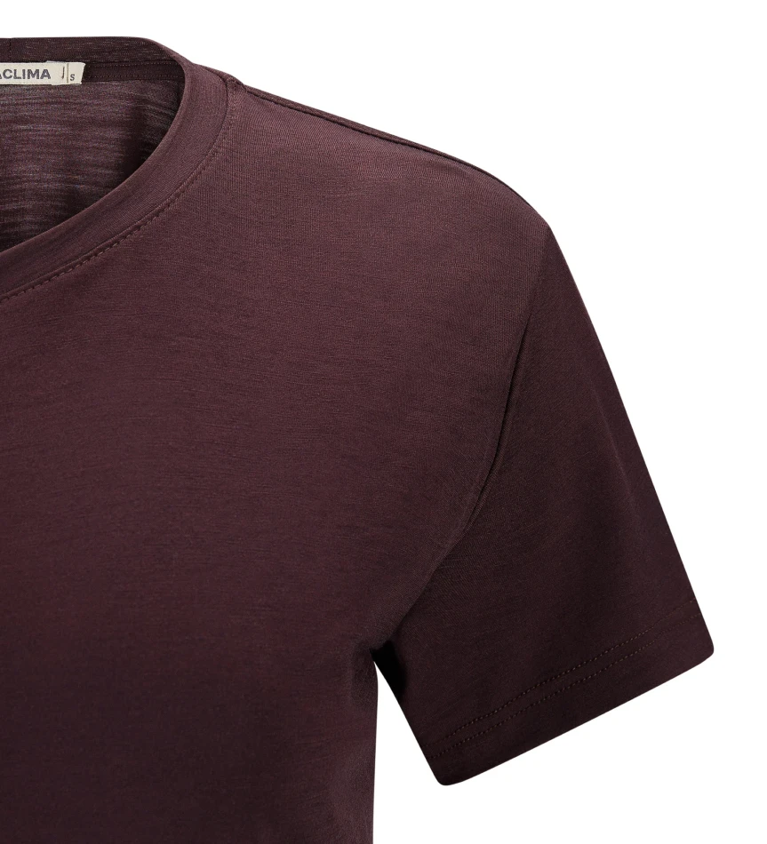 Aclima LightWool 180 Classic Tee W, kolor: 414 - Chocolate Plum