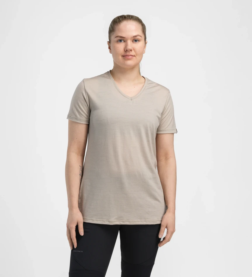 Aclima LightWool 180 Loose Fit Tee W, kolor: 416 - Simply Taupe
