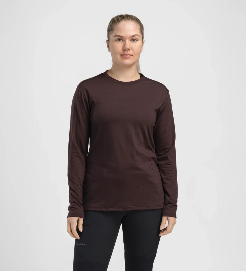 Aclima LightWool 180 Crewneck W, kolor: 414 - Chocolate Plum
