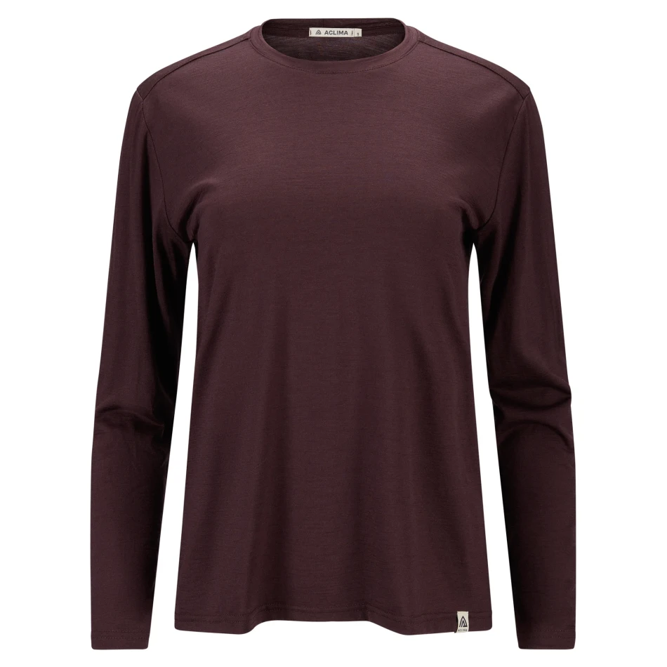 Aclima LightWool 180 Crewneck W, kolor: 414 - Chocolate Plum