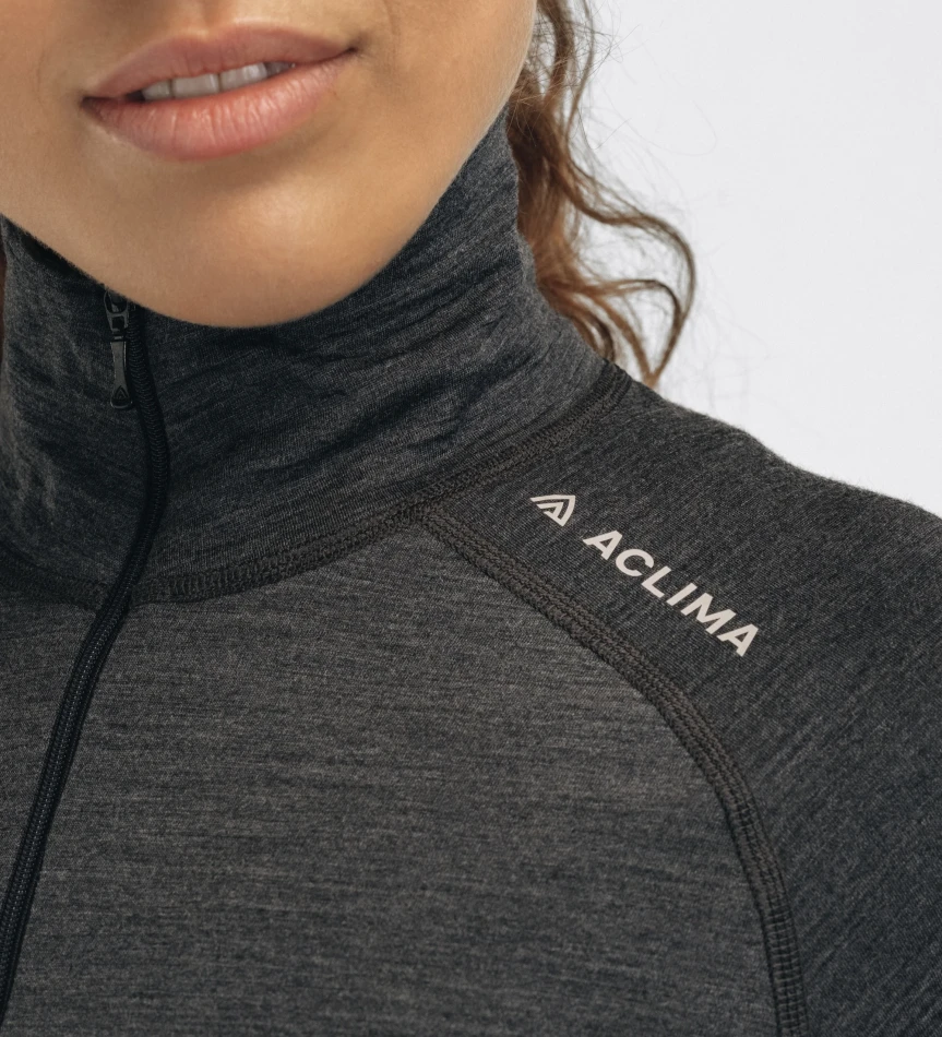 Aclima LightWool 180 Polo w/zip W, kolor: 69 - Marengo