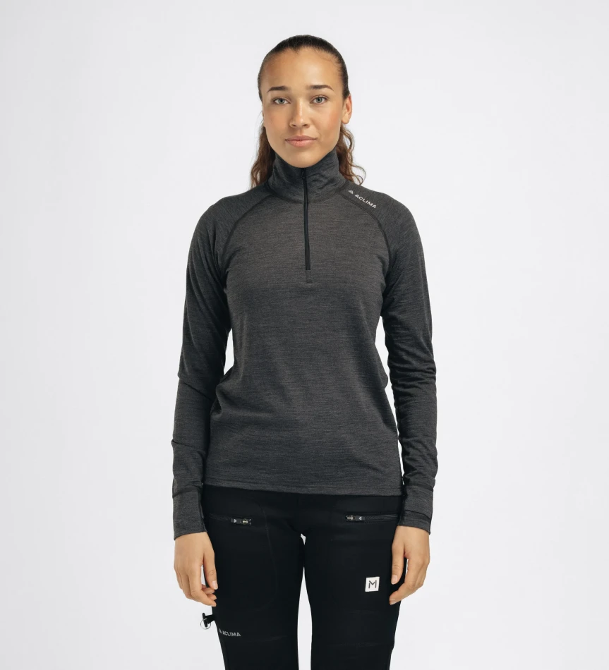 Aclima LightWool 180 Polo w/zip W, kolor: 69 - Marengo
