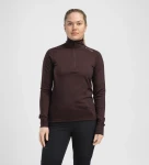 Aclima LightWool 180 Polo w/zip W, kolor: 414 - Chocolate Plum