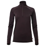 Aclima LightWool 180 Polo w/zip W, kolor: 414 - Chocolate Plum