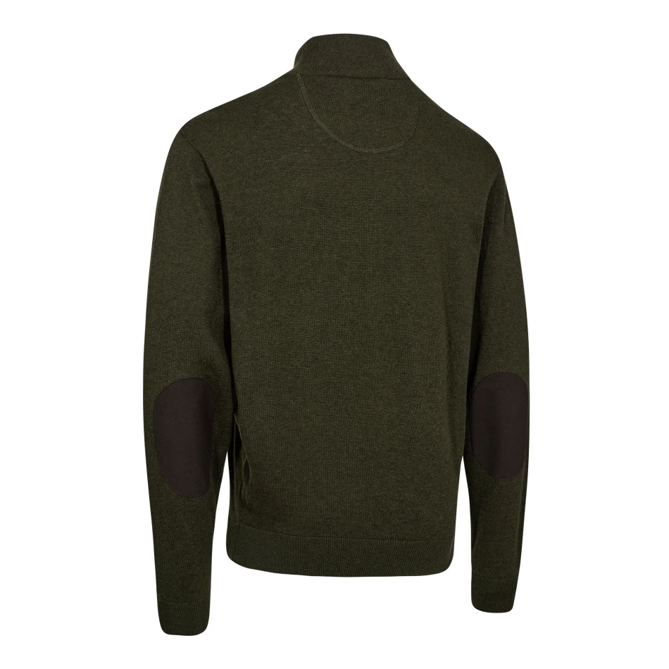 Harrington 1/2 Zip Knit, kolor: 368 - Forest Ember Melange