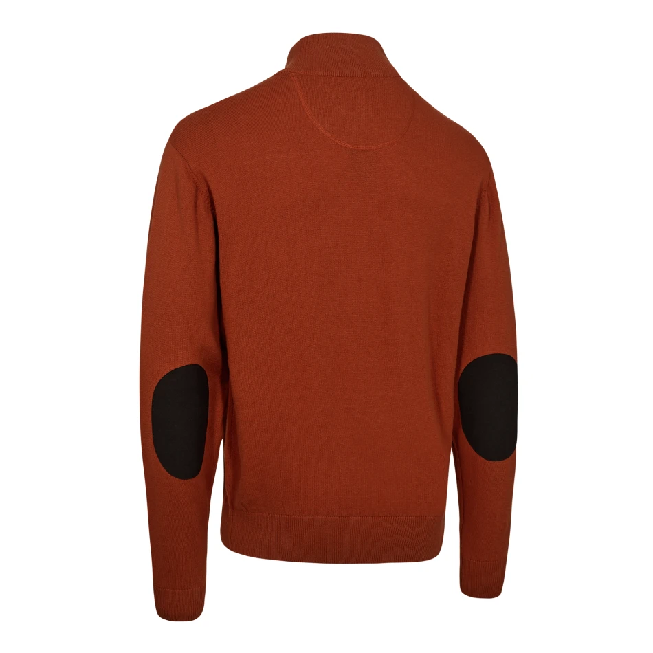 Harrington 1/2 Zip Knit, kolor: 611 - Oak Rust Melange