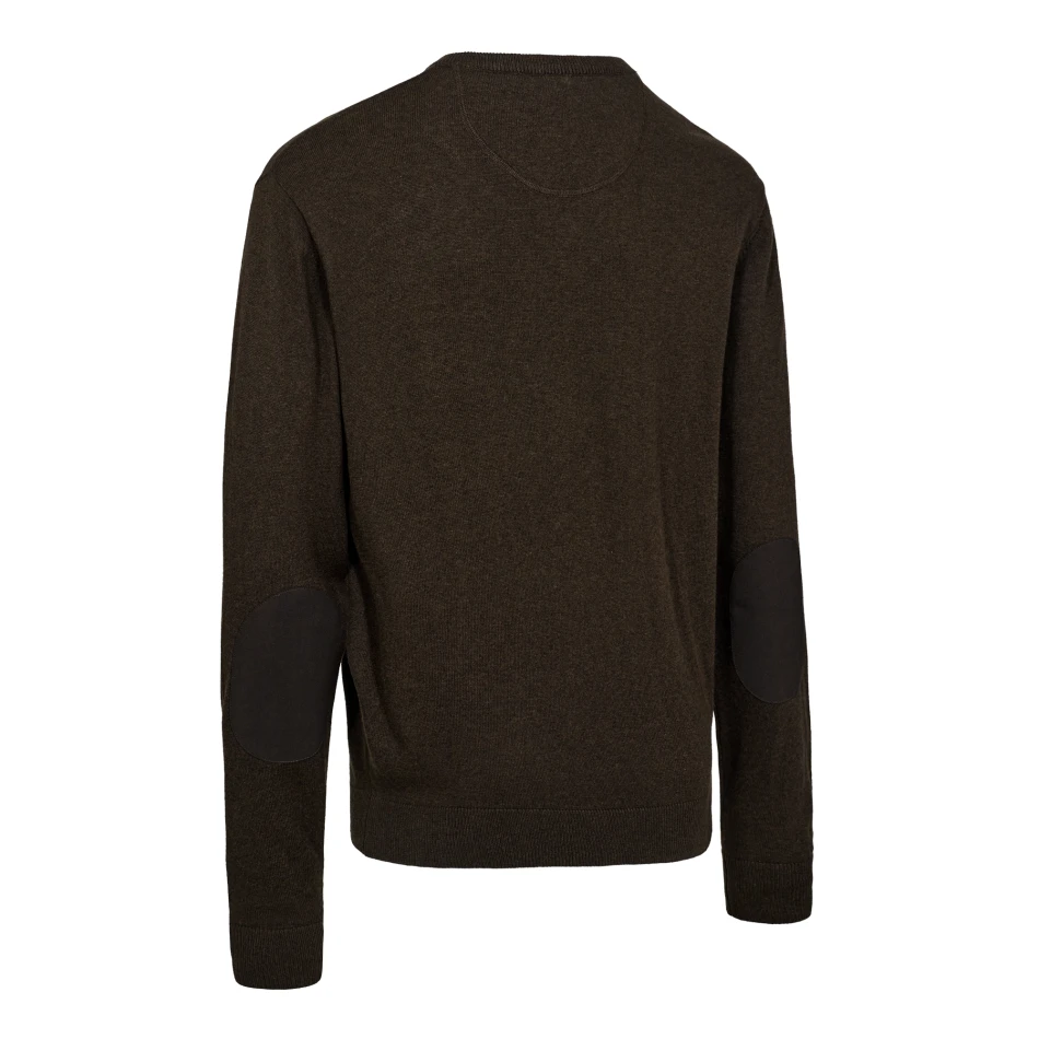 Harrington V-Neck Knit, kolor: 591 - Brown Melange