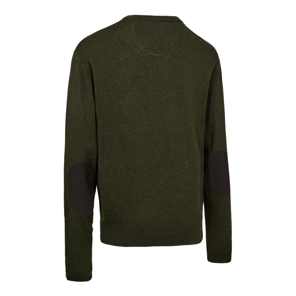 Harrington V-Neck Knit, kolor: 368 - Forest Ember Melange