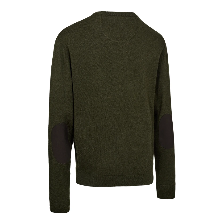 Harrington V-Neck Knit, kolor: 368 - Forest Ember Melange