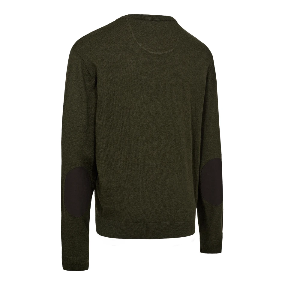 Harrington O-Neck Knit, kolor: 368 - Forest Ember Melange