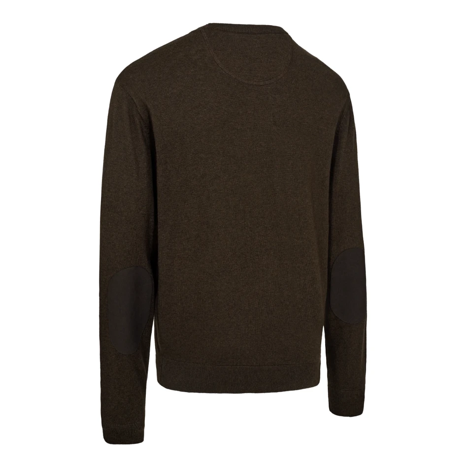 Harrington O-Neck Knit, kolor: 591 - Brown Melange