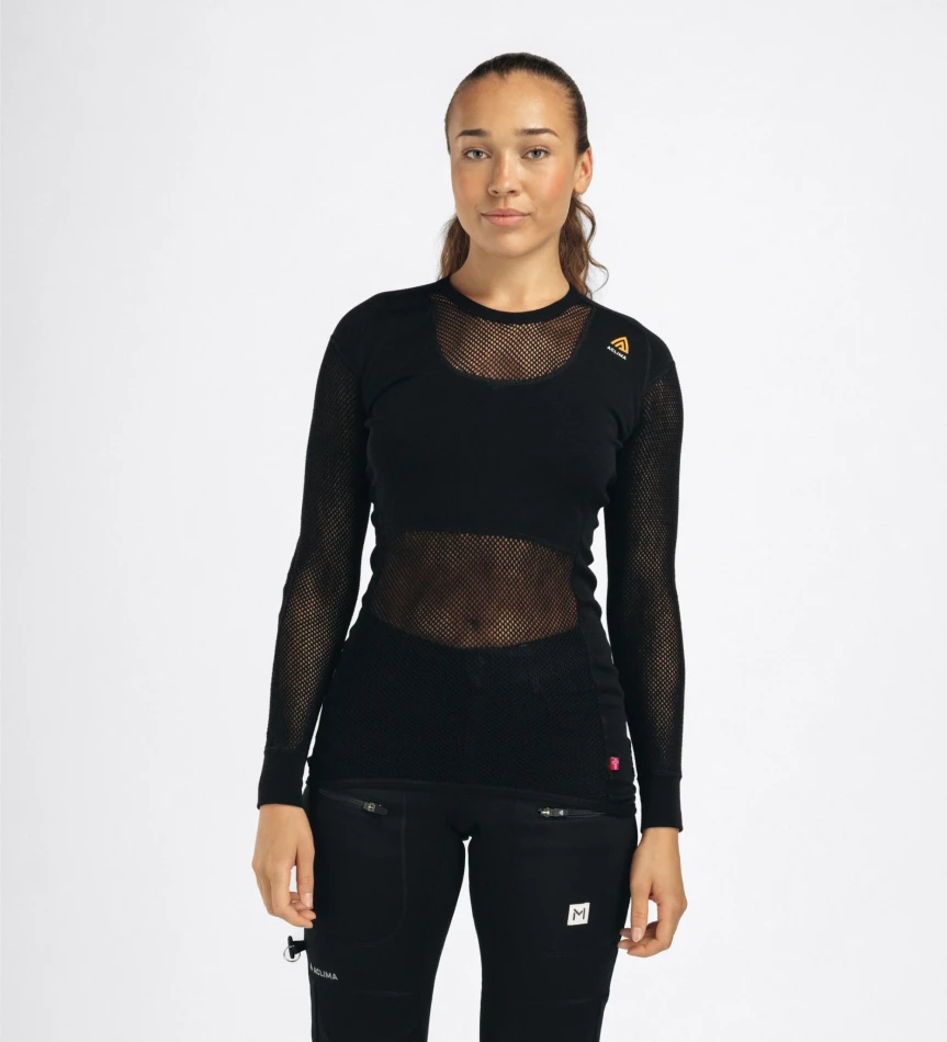 Aclima WoolNet Original Crewneck W, kolor: 123 - Jet Black
