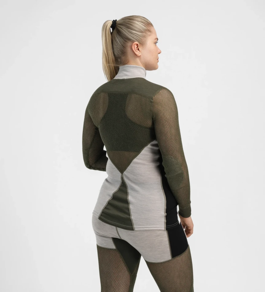 Aclima WoolNet Hybrid Mockneck W