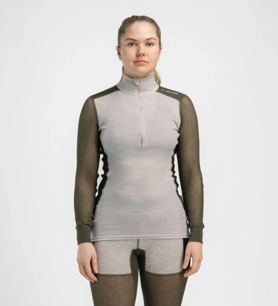 Aclima WoolNet Hybrid Mockneck W